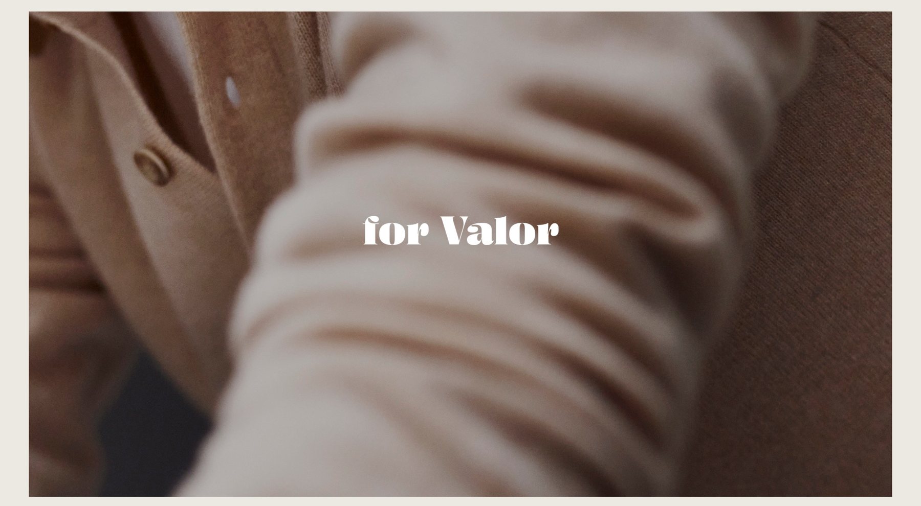 For Valor brand hero