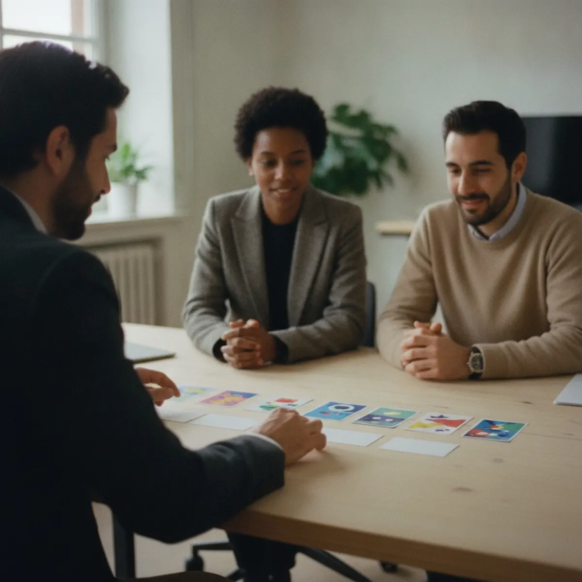 A marketing team comparing campaign variant cards while running a cross-cultural experiment loop