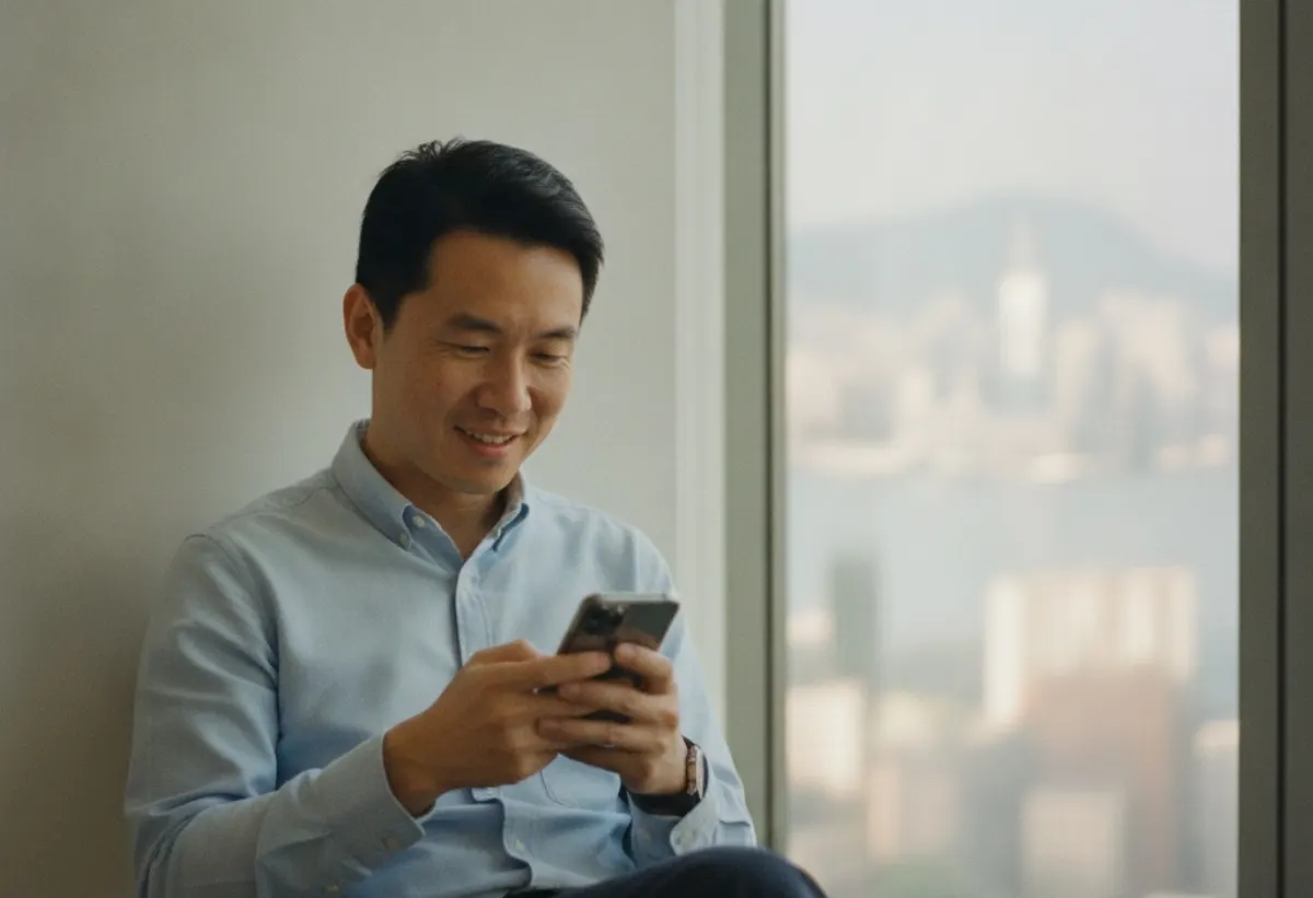 Hong Kong social media statistics in practice: MTR commuters of different ages scrolling messaging and video apps on their phones